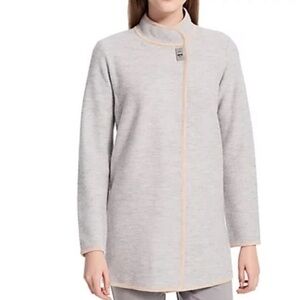 Calvin Klein Women's Long Boil Wool Jacket Poncho